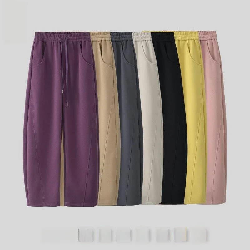 

Женские брюки-бананы кофейного цвета с высокой талией, повседневные, прямого кроя, из полиэстера, без бренда, для работы и повседневной носки