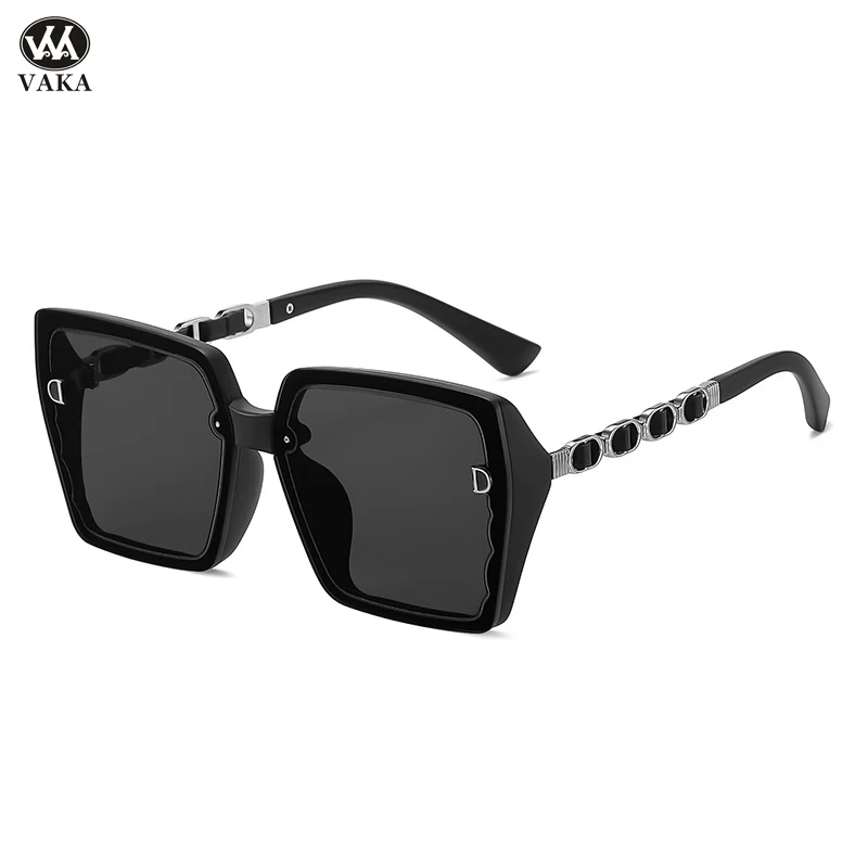 

2024 Square Sunglasses Woman Luxury Brand Travel Black Large Frame Sun Glasses Female Fashion Retro Lunette De Soleil Femme