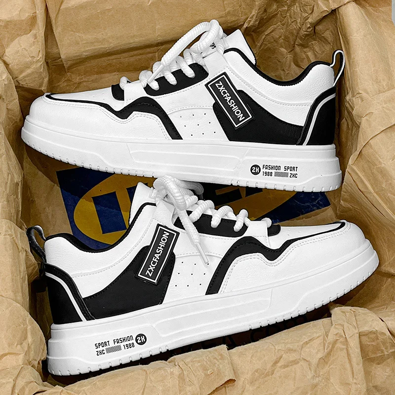 

Новинка 2024, мужские туфли для доски, кроссовки, обувь для коньков, повседневная обувь, легкая минималистичная нескользящая мягкая элегантная уличная обувь