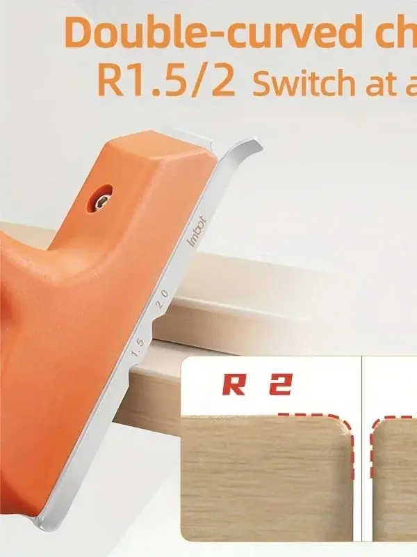 Imbot Holzbearbeitungs-Kantenhobel, Handhobel für Kantenbearbeitung, Eckenhobel, Holz-Fasen- und Filleschaber – Detail 6