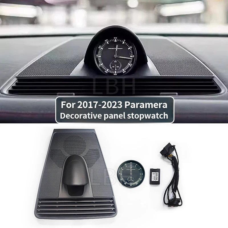 

fit for 2017-2023 Porsche Palamela Car Dashboard Stopwatch Decoration Plate Clock speedometer tachometer Electronic Meter