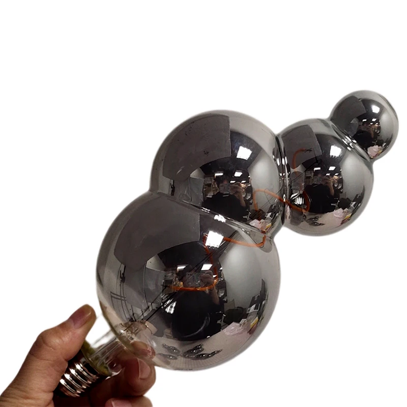 Bombilla LED de estilo Vintage antiguo, decorativa, Edison E27, 4W, 2300K (blanco cálido), 360 °, 230V, sin parpadeo, no regulable