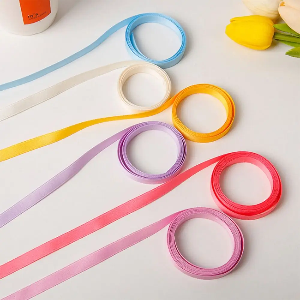 甘いカラフルな編組リボンヘアバンドロング帽子シルクヘアネクタイツイストヘアアクセサリーヘアロープ女の子