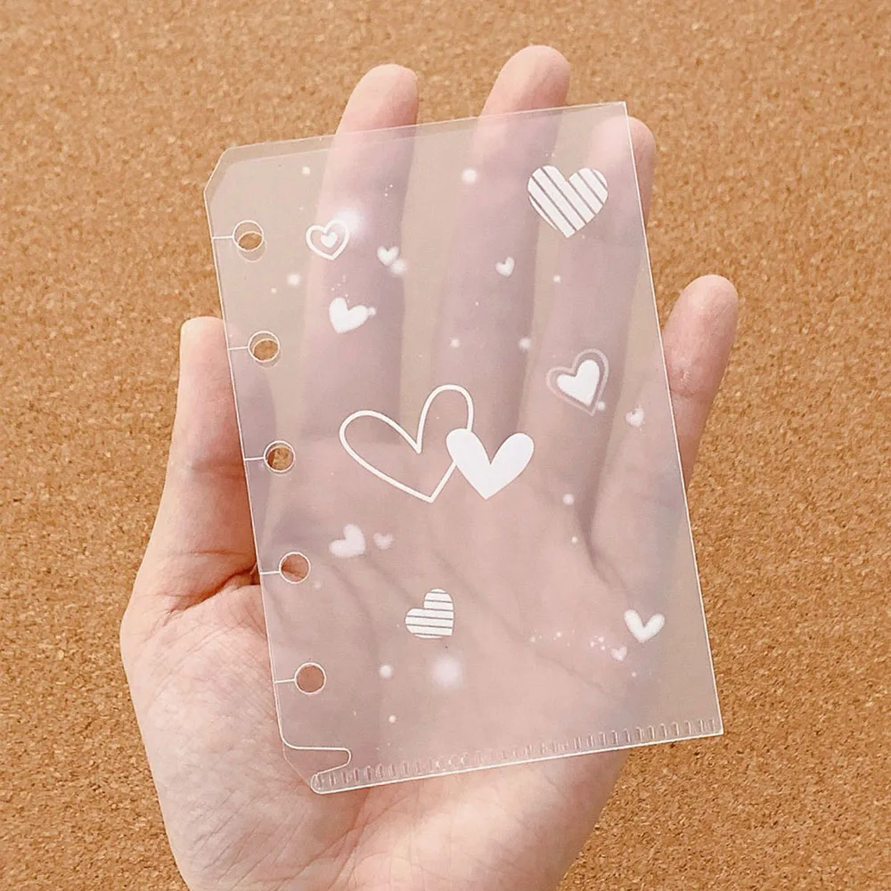 PP Loose Leaf M5 Card Holder Pouch Album Inner Page Notebook Material Note Holder Storage Notebook Inner Page Waterproof