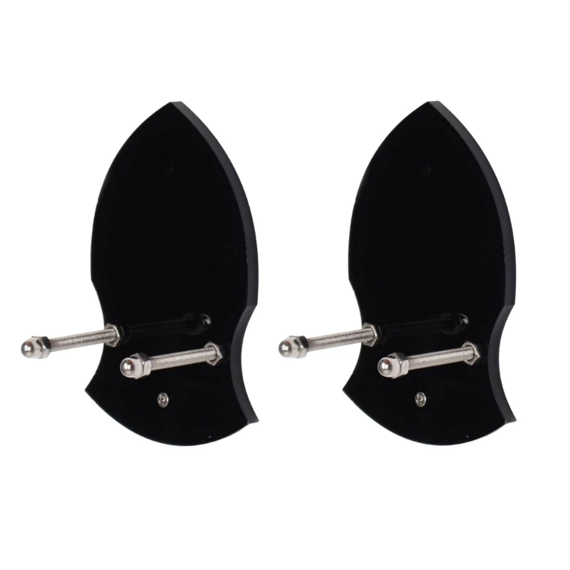2 ชิ้นอะคริลิคดาบแกน Wall Bracket ขาตั้งจอแสดงผลแนวตั้งสำหรับตกแต่งบ้าน
