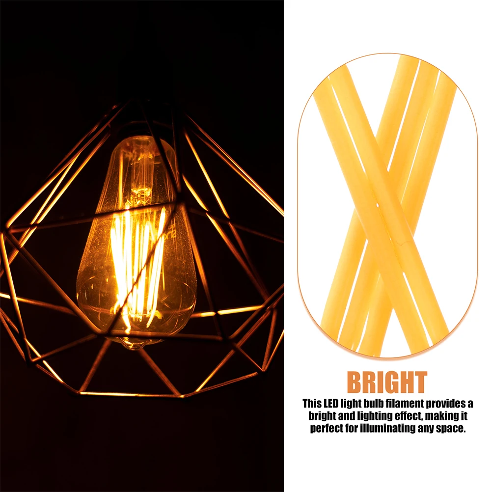 

50pcs LED Filament Parts 3V 38mm 120mA Warm 2700K Hard Lamp Bulb Accessories Diode Fixtures Replacement LED Tube Light Bulb