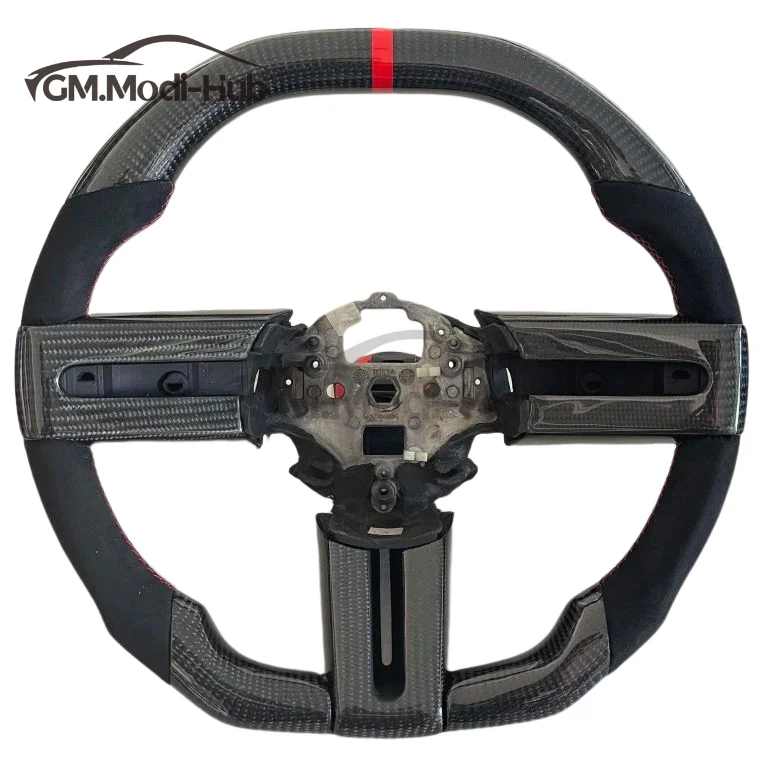 .Modi-Hub  Carbon Fiber Steering Wheel For Ford 2010-2014 Mustang GT Shelby GT500