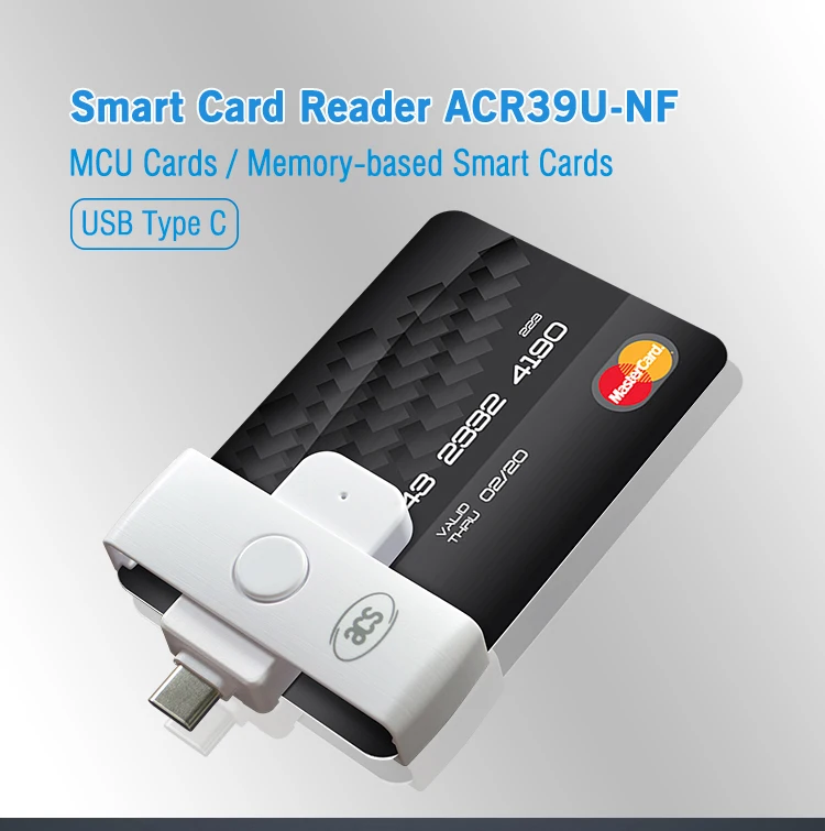 

ACS Brand Manufacturers Pocket Smart Contact IC ISO7816 Chip Memory USB Type-C Card Reader Android Window Free SDK ACR39U-NF