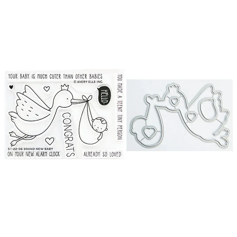 New Baby Animals Metal Cutting Dies for Paper Making Clear Stamps Brand Scrapbooking Embossing Frame Card Supplies