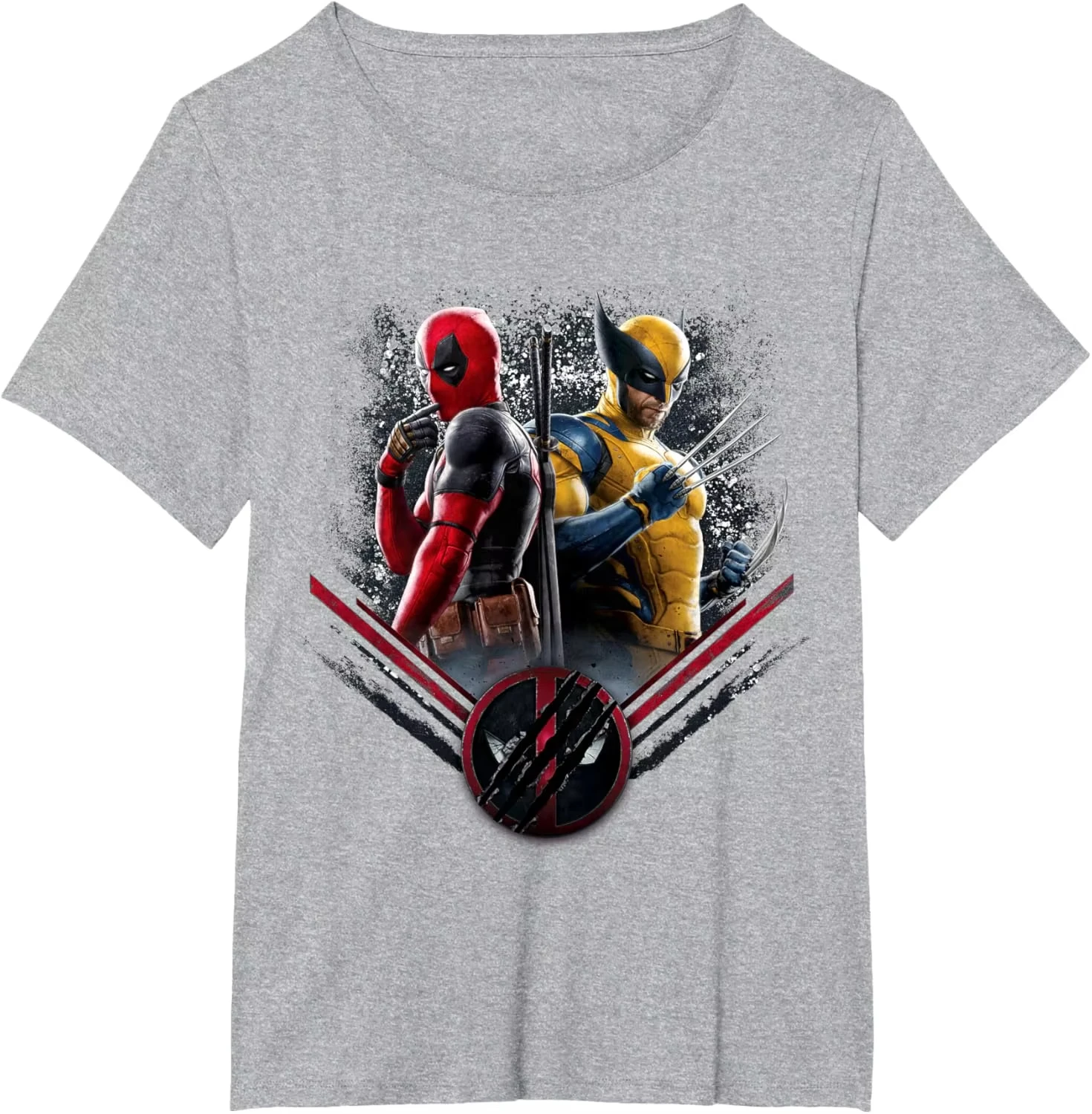 تي شيرت Marvel Studios Deadpool Wolverine بأكمام قصيرة من Side Claw Icon موضوع الأنشطة ترتدي تي شيرت رجالي ونسائي #3