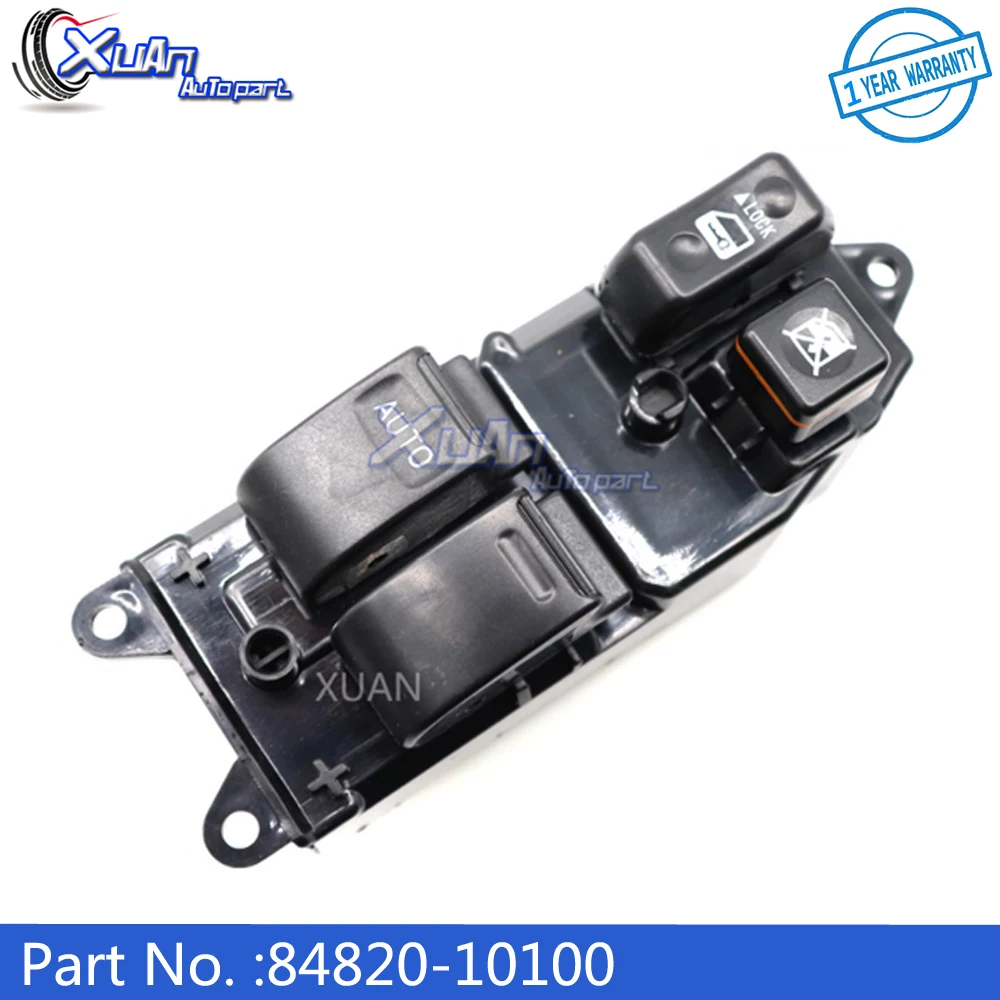 XUAN Power Window Lifter Master Control Switch 84820-10100 For Toyota Land Cruiser Yaris Starlet Paseo Echo Hiace Hilux