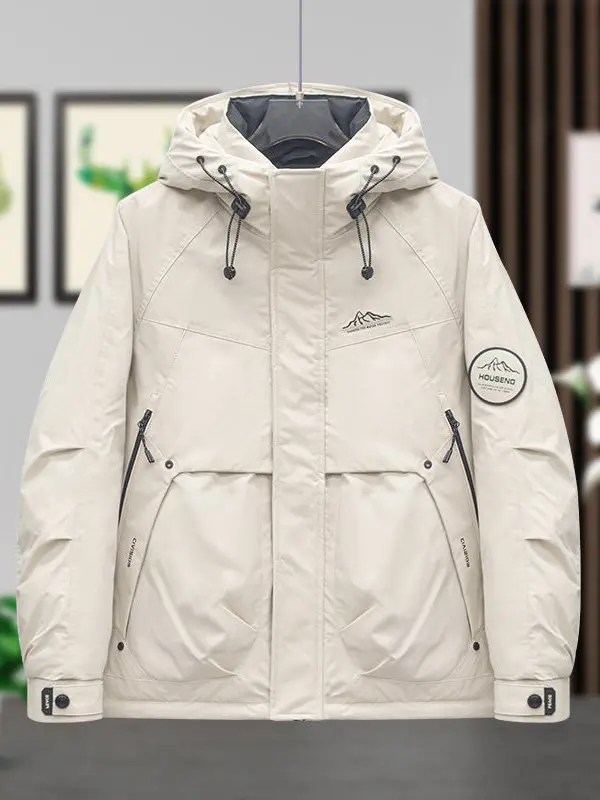 

Мужская зимняя теплая куртка-пуховик для активного отдыха, повседневная, из полиэфирного волокна, с высоким коэффициентом наполнения, 50% пуха, утепленная.