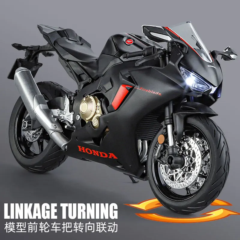 1:9 هوندا CBR 1000RR-R FIREBLADE SP دراجة نارية سباق سبيكة دييكاست نموذج مصباح دراجة نارية جمع مقلد الحلي هدية #5