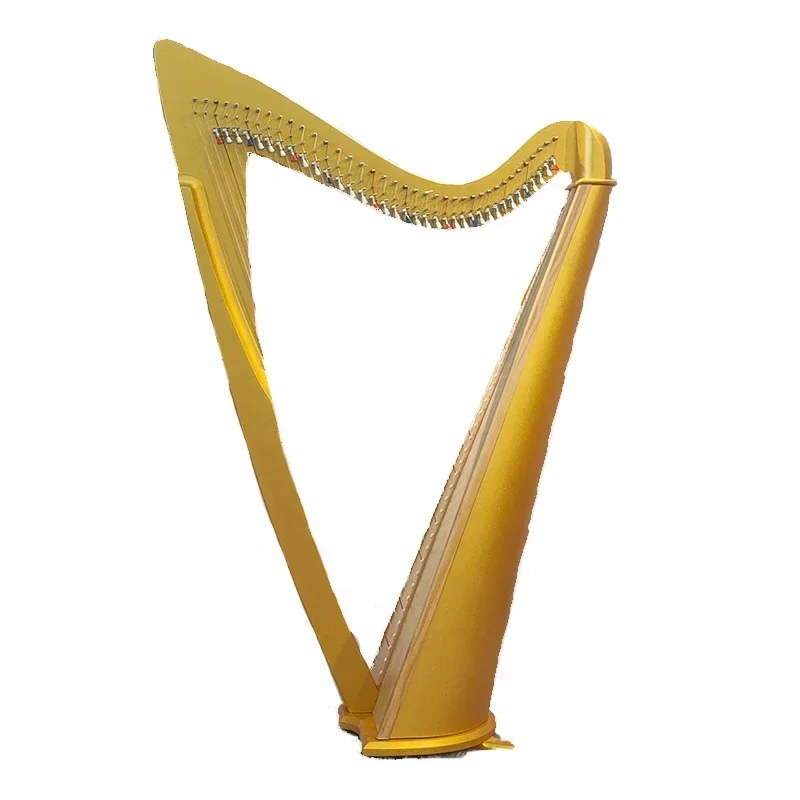 Professional stringed instrument 38 strings lever Irish harp musical instrument harp for students