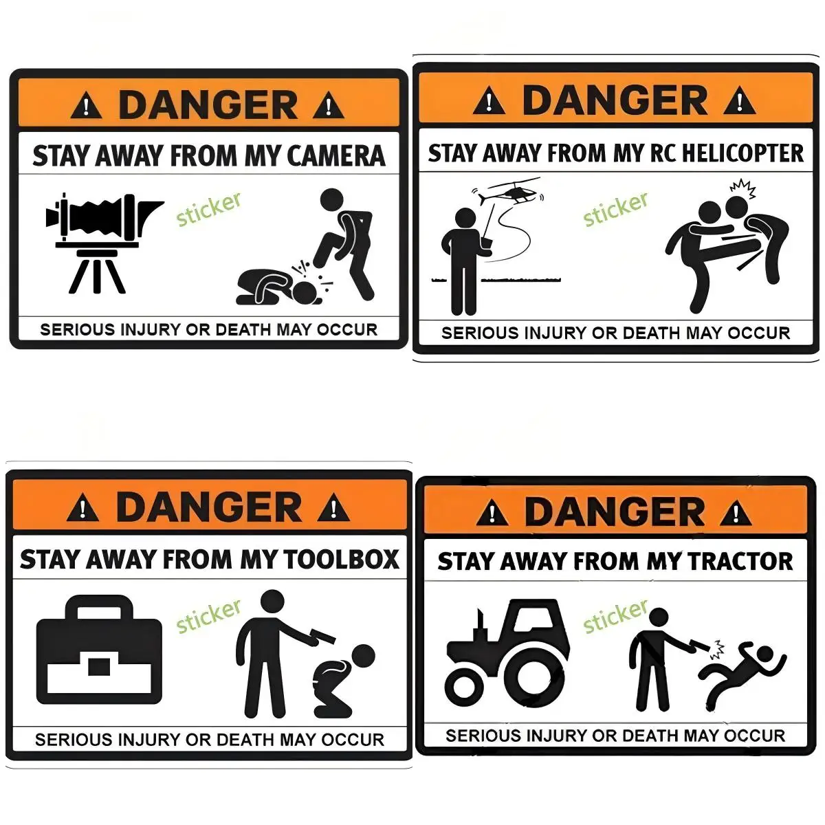 

Personality Stay Away From My Atv Car Stickers Occlusion Scratch Cute Decals Car Accessories Trunk Laptop Decor