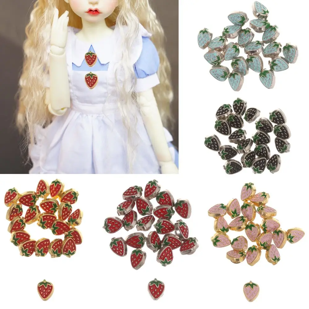 20/40pcs Accessories Dollhoues Miniature Craft Clothing Sewing Buckle Mini Buttons Metal Buckles DIY  Clothes
