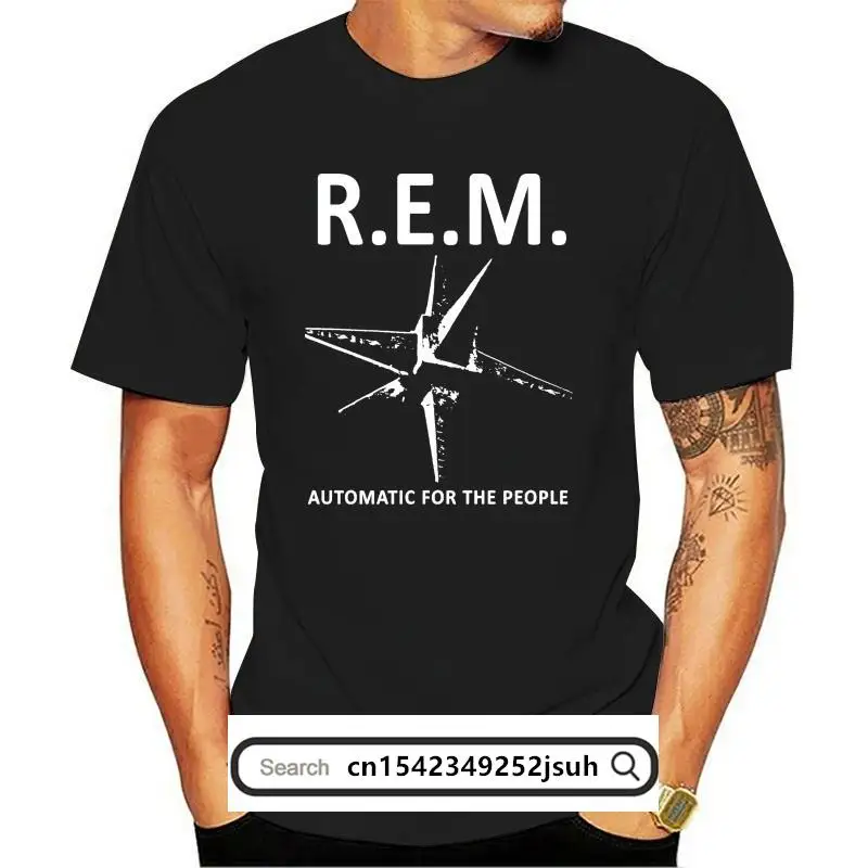 New R.E.M. Rem Automatic For The People 92 Alternative Rock U2 2021 Grey T-Shirt Fashion Classic Tee Shirt