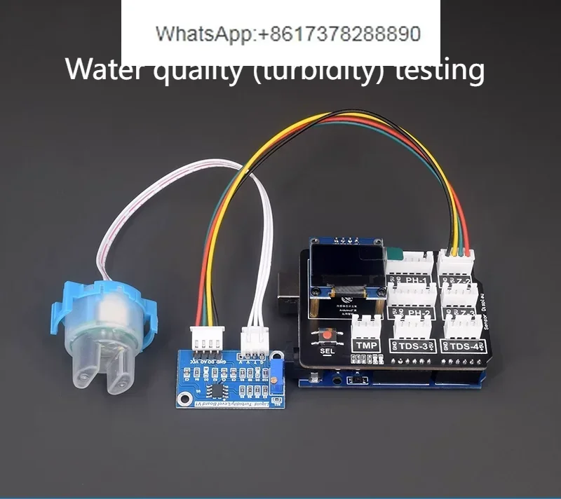 

Water Quality Detection Kit PH Turbidity TDS Temperature Detection Electronic DIY Suitable for Arduino