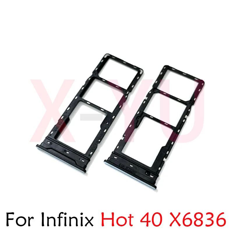 10 sztuk dla Infinix Hot 40 30 Play NFC X6835B X6835 X6831 X6836 uchwyt taca kart SIM gniazdo Adapter części zamienne do naprawy