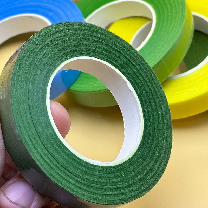 30 Yards/Rolle 12mm Blumenstielband Selbstklebendes Staubenwickelpapierband DIY Blumendekoration für Floristen Hochzeitsfeier – Detail 8