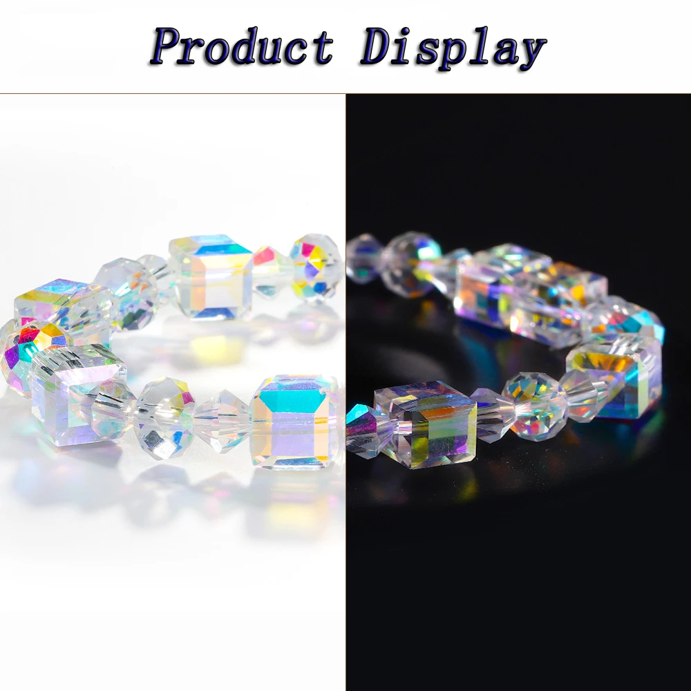 Jewelry Packaged Crystal Glass AB Colorful Beads Kit Craft Beads for Bracelet Necklace Earring Jewelry Making Diy Accessories