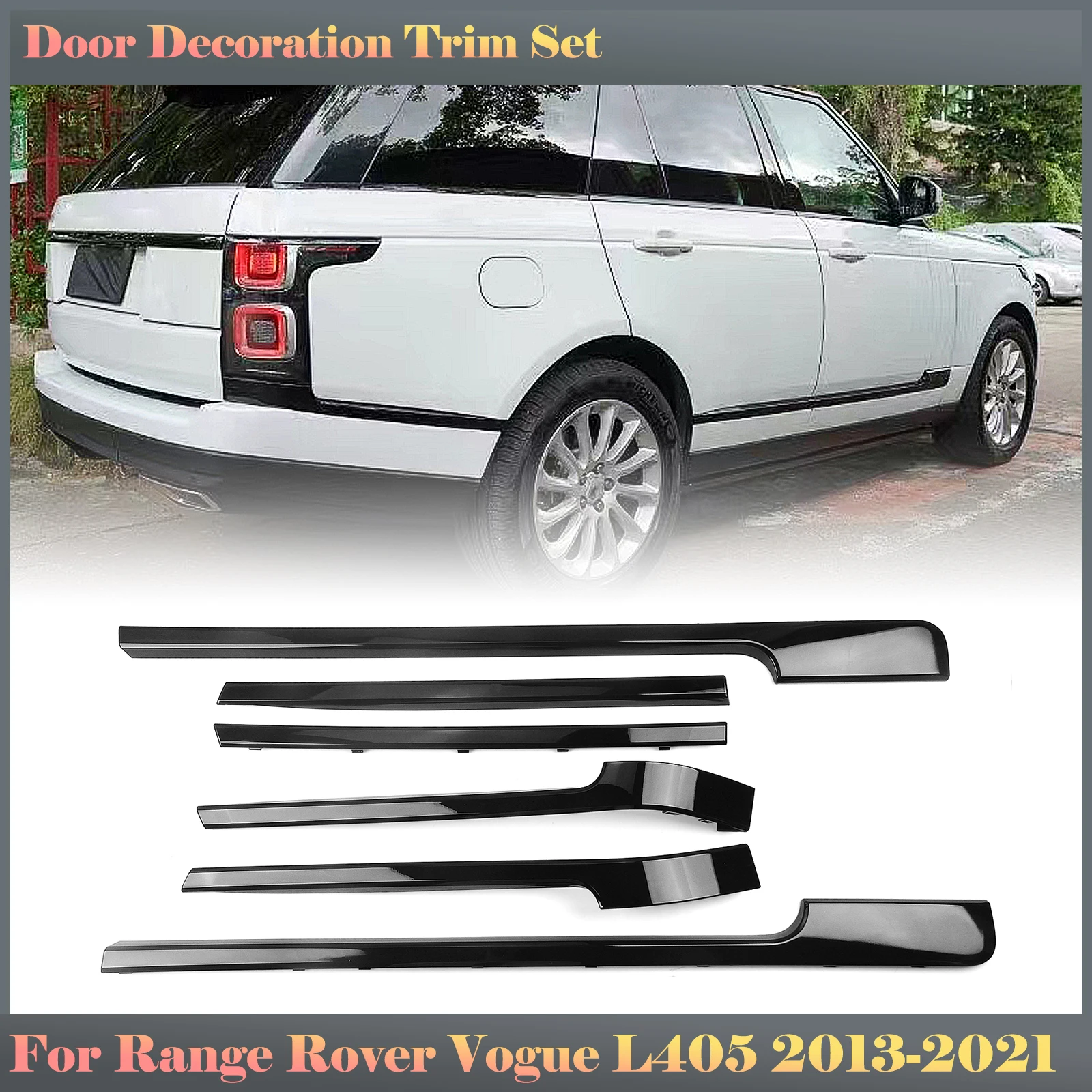 Door Body Molding  Moulding Strips For Land Rover Range Rover Vogue HSE L405 2013 2014 2015 2016 2017 2018 2019 2021