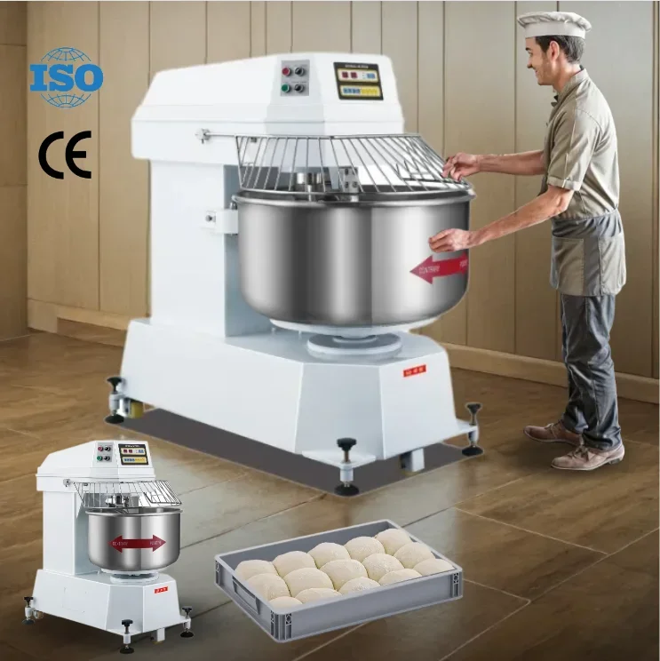 Commercial industrial noodle bread spiral dough mixer 25 50 100 kg 250l 25kg 50kg 100kg 150kg 200kg flour mix machine for bakery