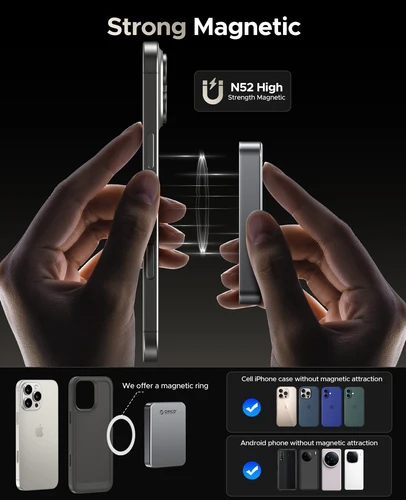 Imagen 2 del producto ORICO SSD portátil magnético 4K 120 fps ProRes HDR Record and Store, hasta 460 MB/s para iPhone 15 16 Pro Max Estado sólido portátil