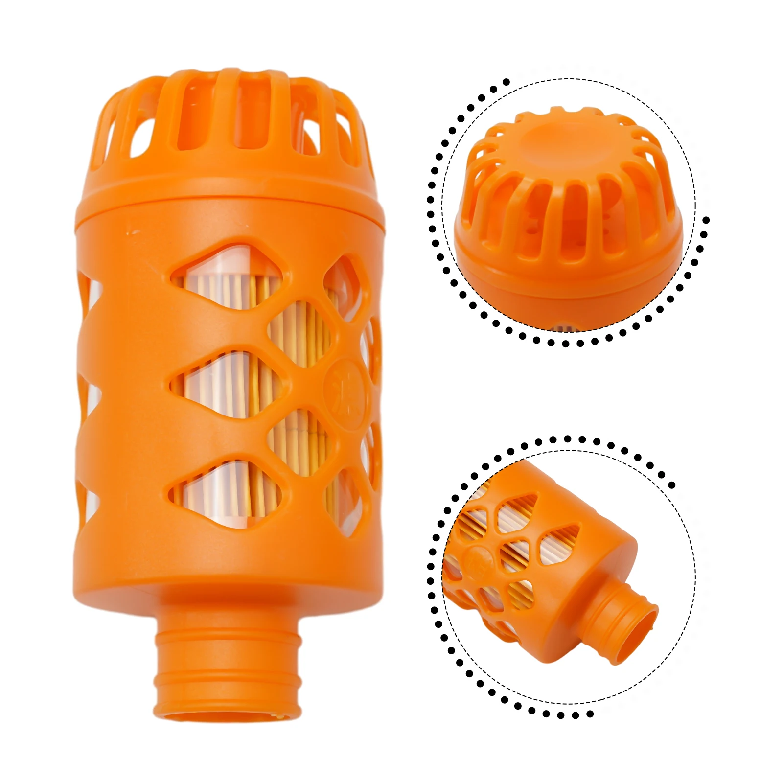 Efficiently Trap Contaminants with Orange Intake Filter for 25mm Air Diesel Parking Heater Enhance Heater's Lifespan