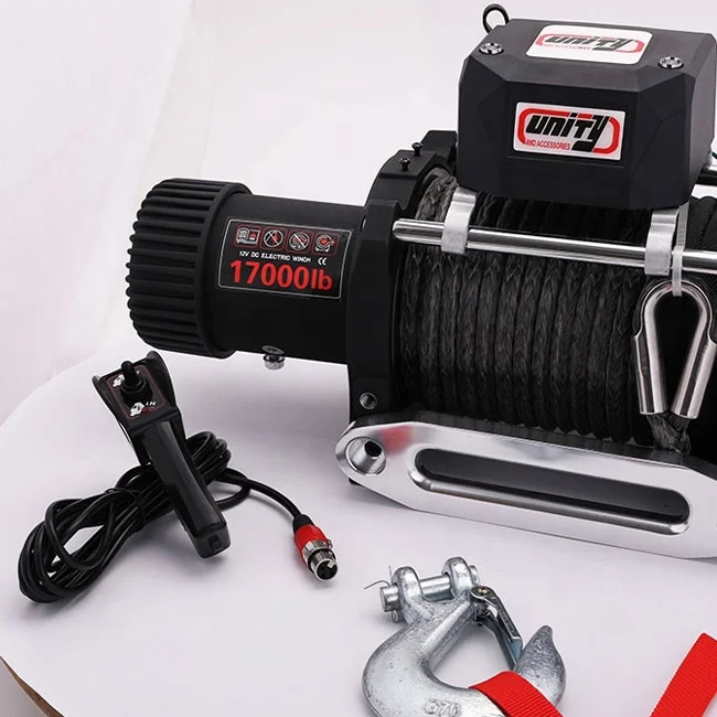 hot selling 12v electric capstan winches marine sail 17000LBS with Synthetic ROPE Electric Winch