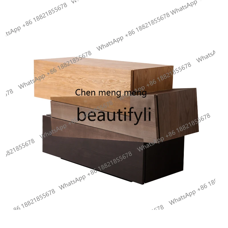 

Minimalist art chest dresser, high-end solid wood side cabinet H