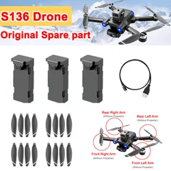 S136 GPS Drone Professional Quadcopter Original Spare Part Propeller Blade Wing / Battery / USB Charger / Motor Arm Accessory