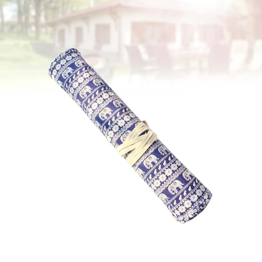 20 فتحة حامل فرشاة طلاء قماشية قابلة للطي لتخزين الطلاء بالألوان المائية واستخدام الزيت وحامل فرشاة الفنان وحقائب قماشية #4