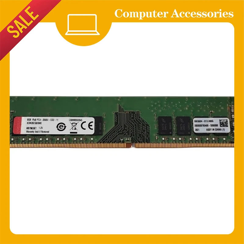 

For Kingston KSM26ES8/8ME/8HD 8G DDR4 2666V pure ECC UDIMM server memory stick