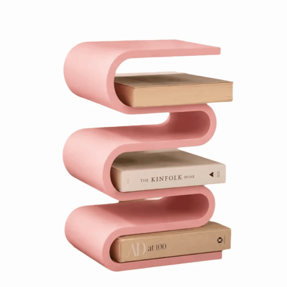 Home Decor 3D Printed Vertical Book Holder Multi-layer Minimalist Book Shelf Modern Creative Desk Storage Rack Office