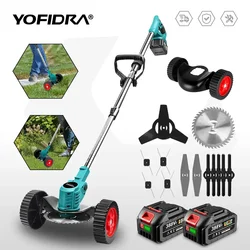 Makita-Tondeuse à Gazon Électrique Pliable, Batterie 18V, Réglable, avec Accessoires, Outil de user inage