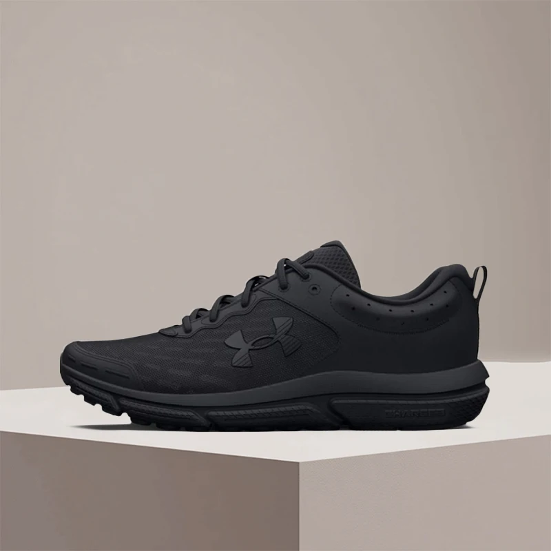 Under Armour Charged Assert 10 Women's Black Low-Top Runners – Wear-Resistant Build with Comfortable Cushioning 3026179-002