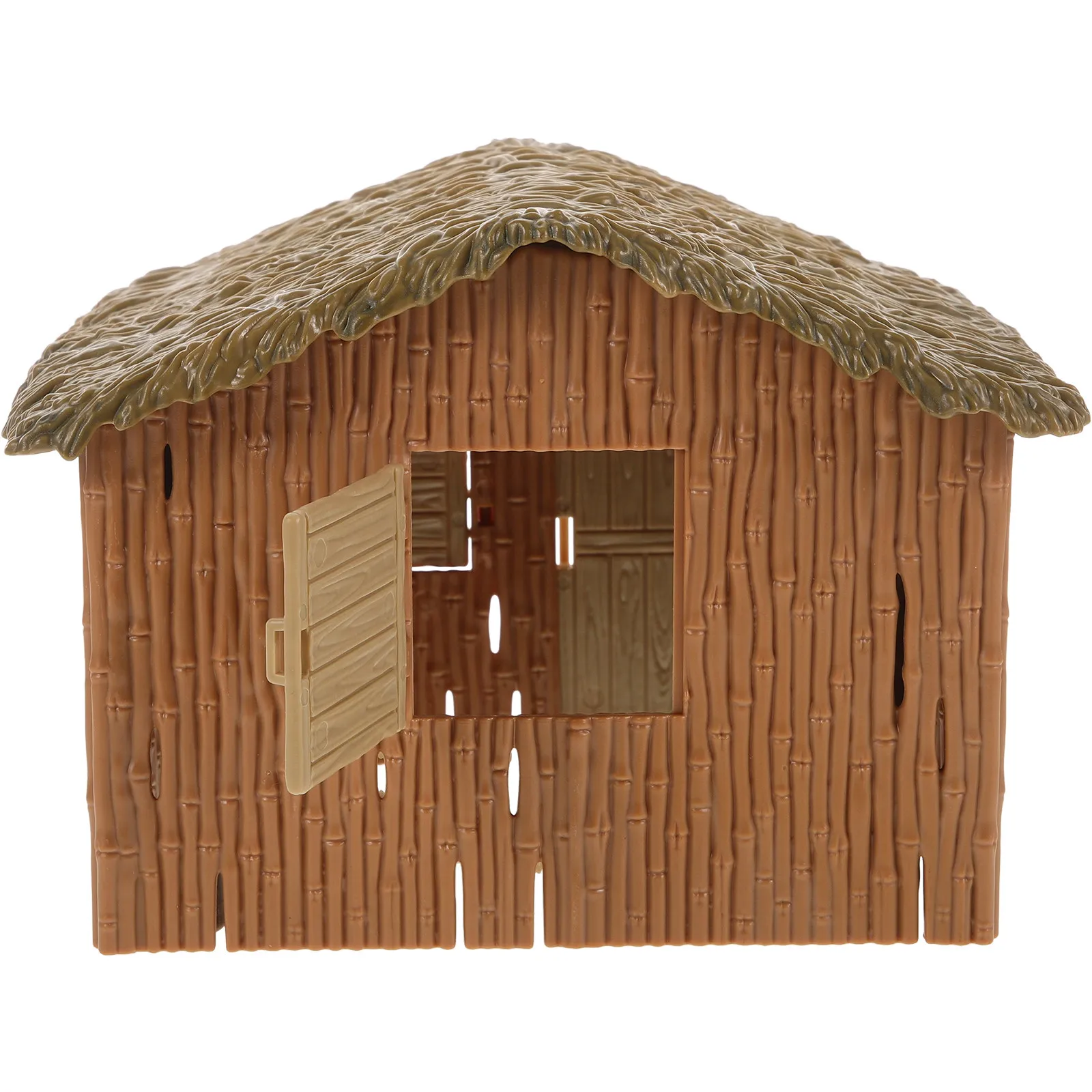 Plastic Farm House Miniature Cottage Decor Simulation Landscape Ornament for Garden Micro Scene Small Buildings