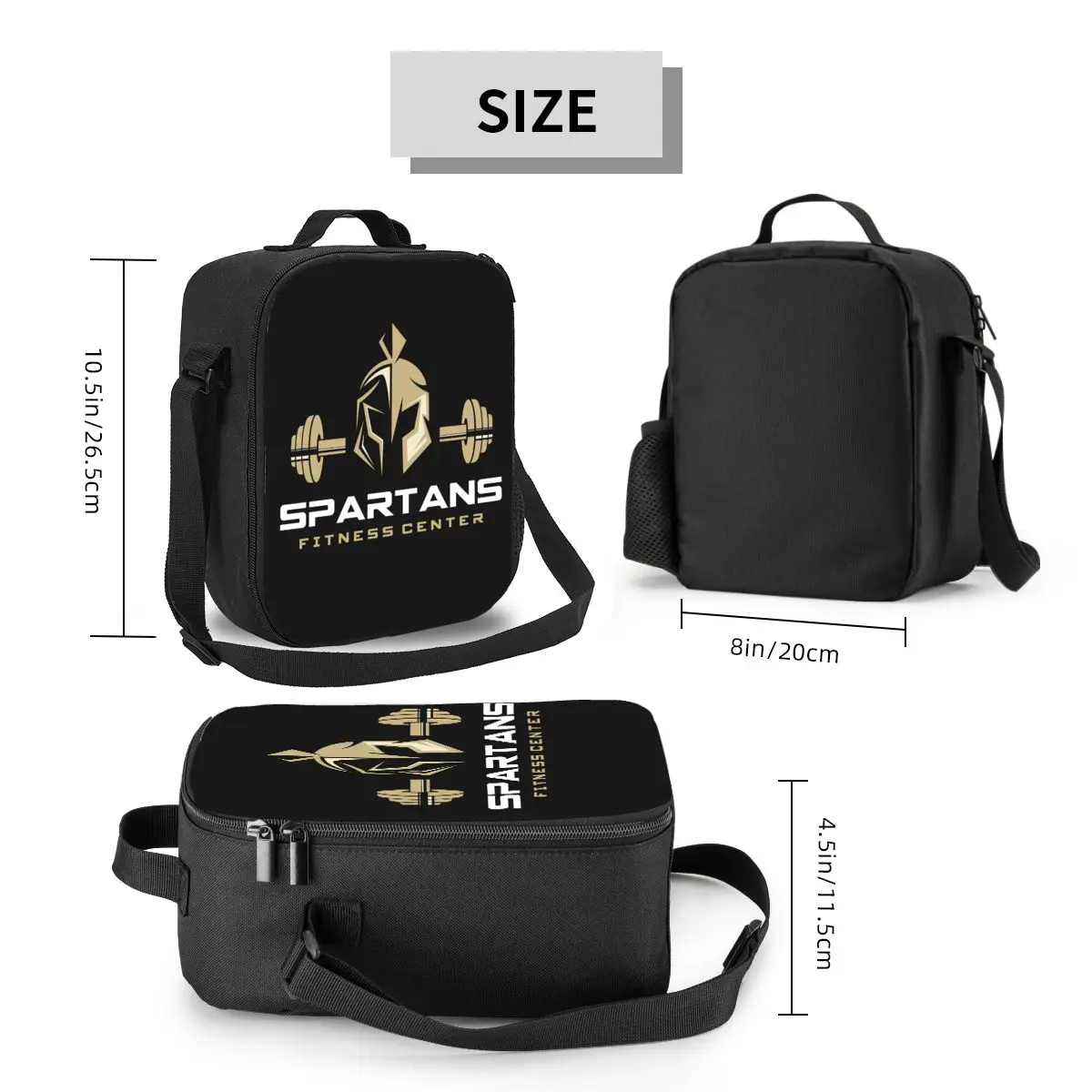 Custom GYM Spartan Fitness Lunch Bag Men Women Thermal Cooler Insulated Lunch Boxes for Kids School