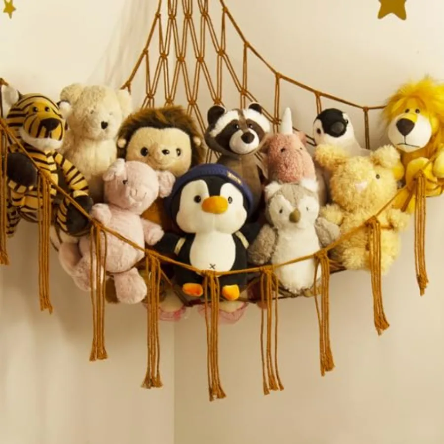 Stuffed Animal Hammock-Large Stuffed Animal Net For Toys Corner-Hanging Stuff Animal Toy Storage Organizer For Plush Plushie Di - view 2
