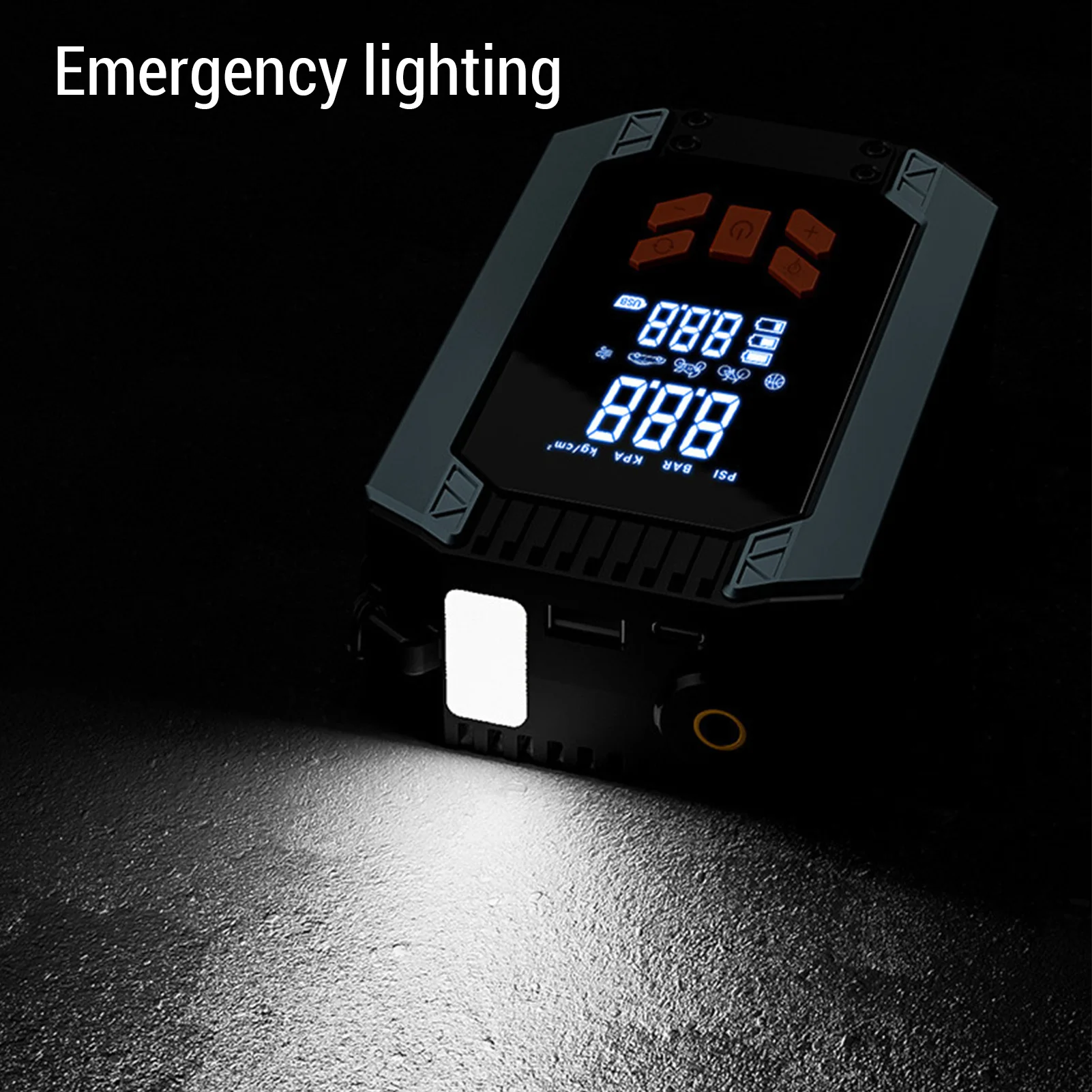 

Cordless Tire Inflator Car Tire Pump 150PSI Efficient with Pressure Gauge LED Light for Motorcycle Bike Inflatable Ball