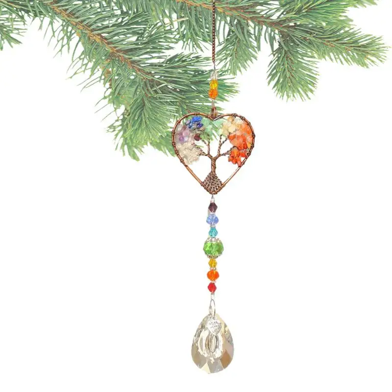 

Sun Catcher Window Decoration Colorful Tree Of Life Rainbow Makers Crystal Sun Catchers Decorative Window Hang Ornament