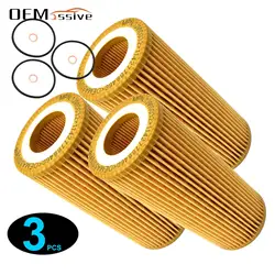 3x Car Accessories Oil Filters Set For BMW X3 X5 X6 E83 E53 E70 E71 E72 3.0d xDrive 30d 35d 11427788460 11427788461 11428513377