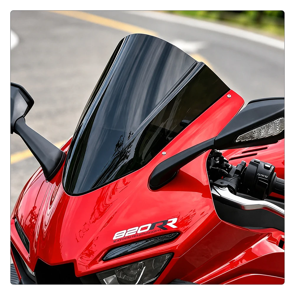 For ZXMOTO 820RR 820 RR 2026- Double Bubble Windscreen Sport Windshield Wind Deflector Motorcycle Accessories