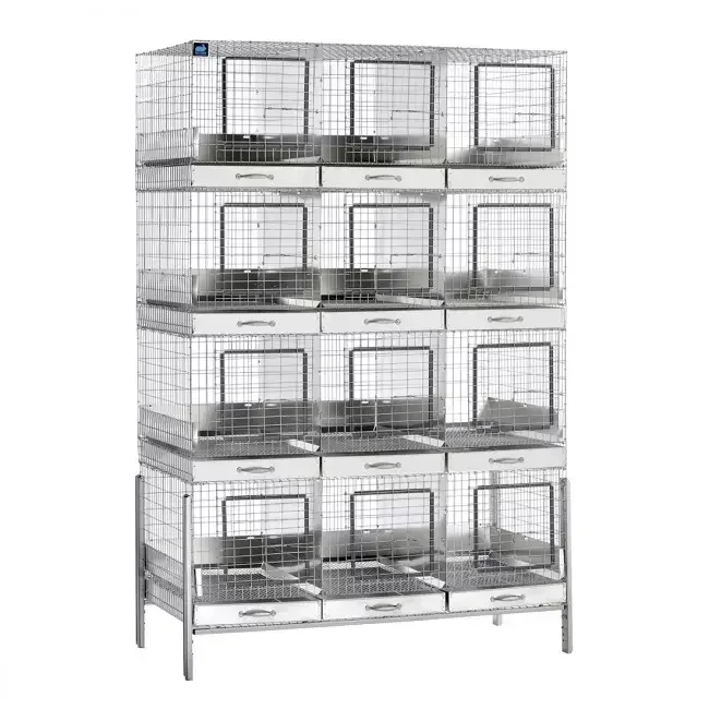 New Design Low Price Breeding Rabbit Cage Animal Cage New Product 2023 Carton Silver 25 Provided PLC 3MM Australia 1 Set 4 Years