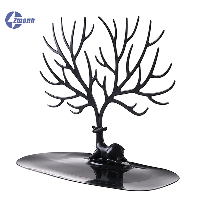 

New！Jewelry Display Stand Tray Tree Storage Rack Earring Necklace Ring Jewelry Hanging Holder Desktop Organizer Make Up Decor