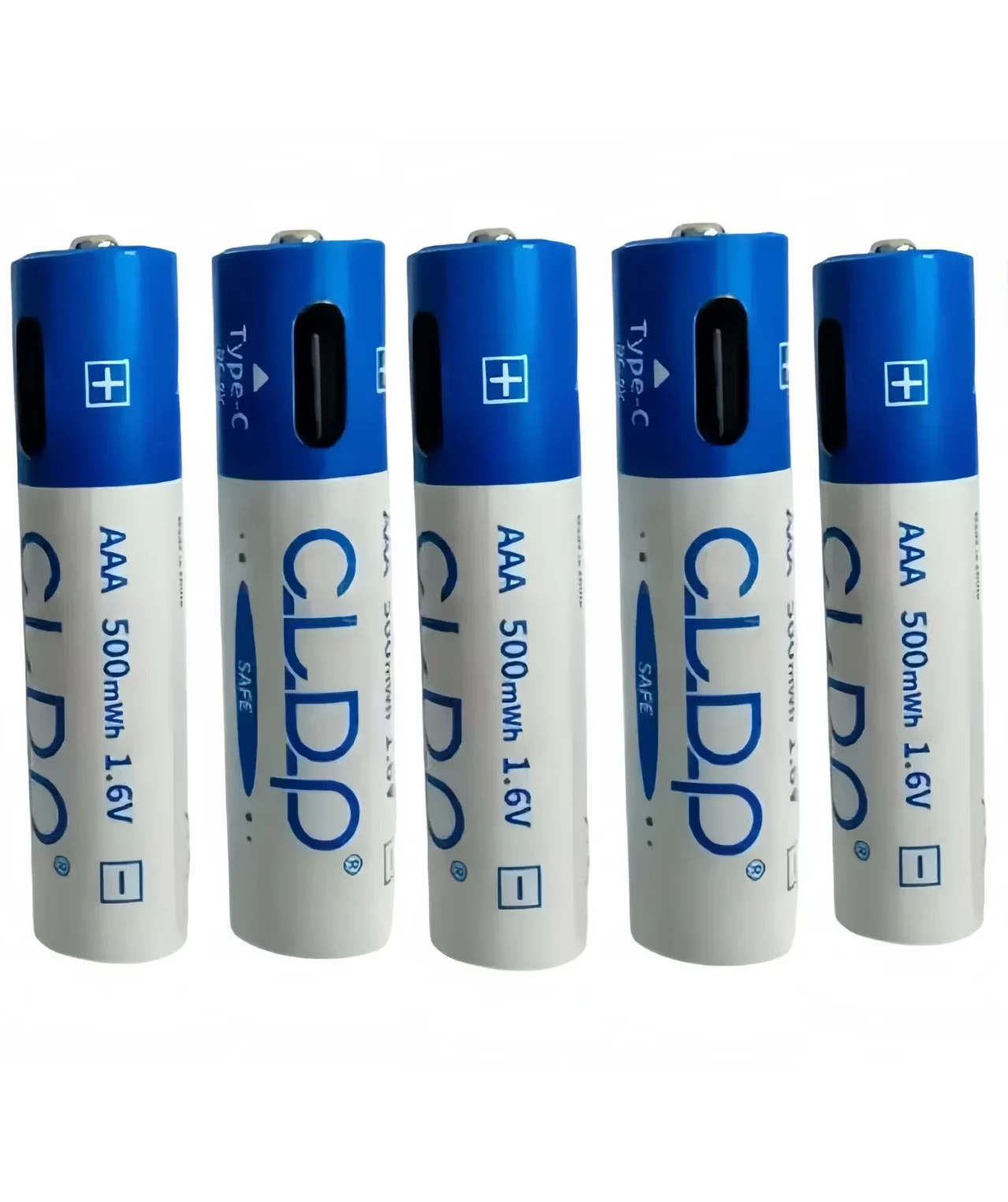6pcs/lot NI-ZN 1.6V AAA battery 500mWh Type-C USB AAA rechargeable battery is suitable for remote control car toys