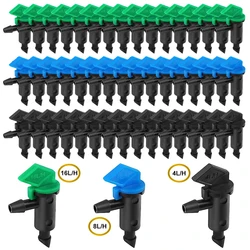 20Pcs Irrigation Drip Emitter Garden Flag Irrigation Dripper Trees and Shrubs Blue Black