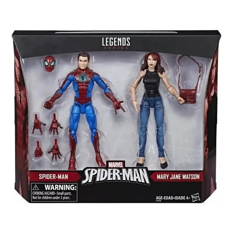 Hasbro Marvel Legends: Spider-Man and Mary Jane By Model Toy 6In Action Figure Boy Halloween Gift New in Stock