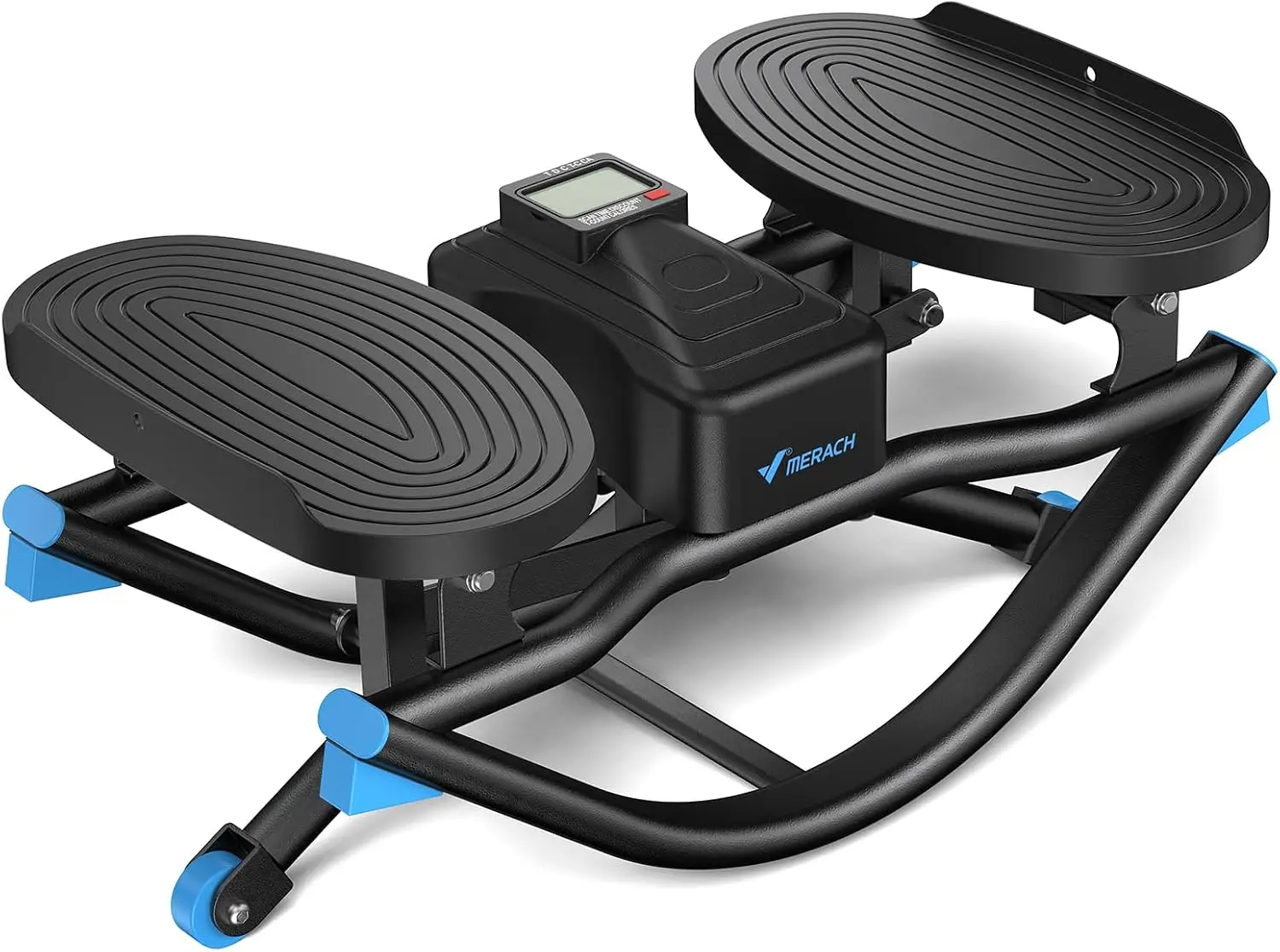 Rocking Steppers for Exercise at Home, 3D Motion Stair Stepper | Balance Board with Resistance Bands for Full Body Workout& Low-